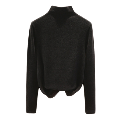 打底衫半高领女加绒全棉长袖