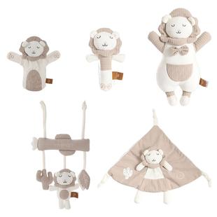 英氏婴幼儿安抚玩偶满月礼盒套装毛绒宝宝玩具安抚巾可啃咬礼物