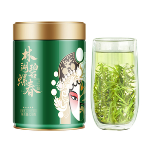川红茶叶官方林湖特级碧螺春浓香型茶叶明前绿茶罐装125g