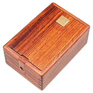 红木饰品盒文玩核雕玉石挂件珍藏木盒实木印章珠宝首饰古风机关盒