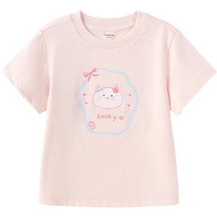 商场同款巴拉巴拉儿童短袖t恤宝宝纯棉上衣夏季新款童装男童女童t