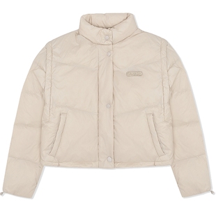 GUESS女士可脱卸衣袖短款羽绒服-W2PL1J8105Z