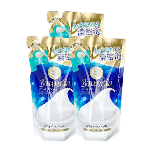 COW牛乳石硷碱美肤沐浴露360ml*3袋日本甘油云朵泡沫易冲洗不假滑