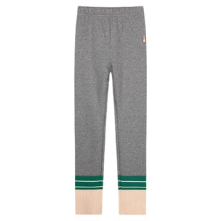 暇步士童装女童一体绒打底裤25冬新品大童休闲裤宝宝儿童加绒长裤