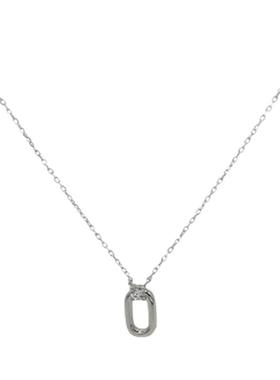 PAUSA ANN s925 简约通勤单钻香水瓶银项链