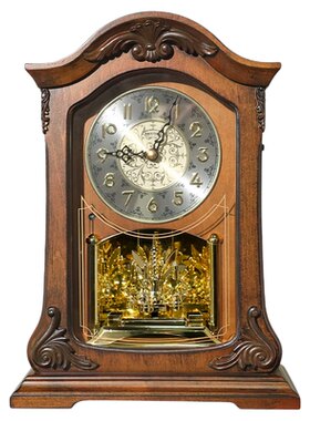 RHYTHM丽声实木新中式座钟