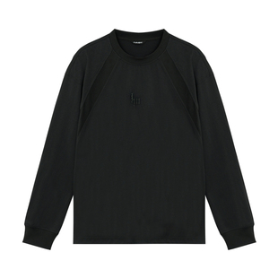 鹿家门常规休闲速干T恤男春季大码健身运动长袖UPF50+防晒上衣男