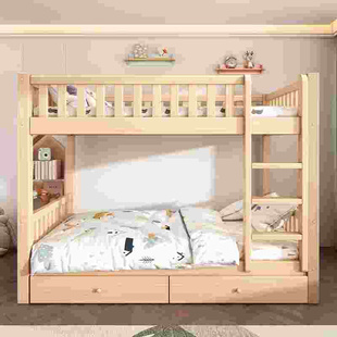 新品 上下铺双层床全实木高低床双人子母床成人宿舍儿童床上下床双