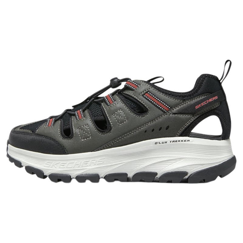 Skechers斯凯奇跃溪秋男鞋休闲凉鞋舒适厚底缓震耐磨沙滩鞋外穿鞋