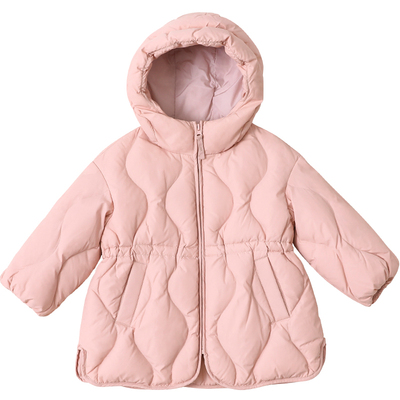 中长款加厚女宝宝羽绒服