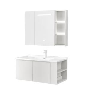 东鹏侧开放浴室柜组合陶瓷一体盆洗手脸盆柜卫生间洗漱台1964