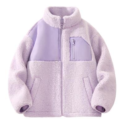 棉致童装衣服女童冬季麂皮绒外套