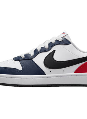 Nike/耐克 Court 红蓝拼接 GS女子大童复古低帮板鞋DO7446-101