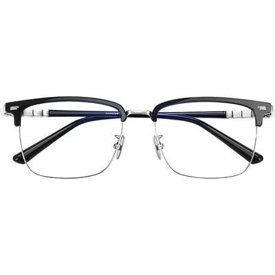 155mm加宽大脸纯钛半框近视眼镜