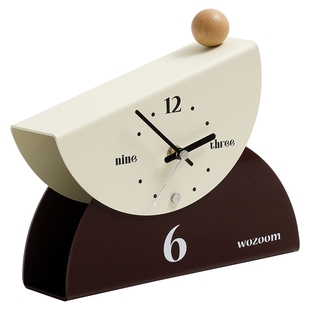 Mandelda家居轻奢座钟创意摆件客厅玄关装饰品电视柜时钟表摆台式