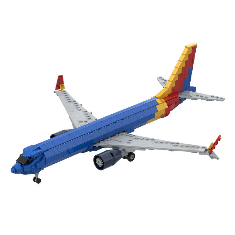 波音737MAX8积木飞机模型