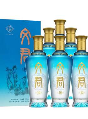 文君45度甜润幽雅白酒500ml*6瓶