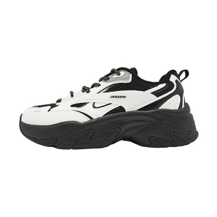 乔丹老爹鞋女鞋2026春季运动鞋女网面透气鞋子轻便软底黑色休闲鞋