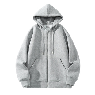 班尼路外套男士重磅拉链开衫连帽上衣秋季男款休闲袋鼠袋夹克男LF