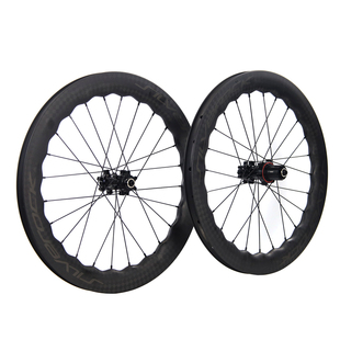 SILVEROCK SR50S碳轮碟刹波浪圈20寸451小轮折叠车桶轴快拆轮组