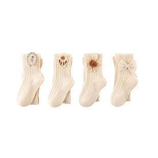 儿童打底裤女童打底袜春夏薄款透气白色裤袜外穿配裙子宝宝连裤袜