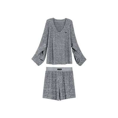 TurnSignal针织T恤短裤套装女