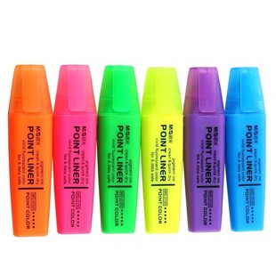 晨光MG2150荧光笔学生办公荧光笔重点作业标记笔大容量6色记号笔