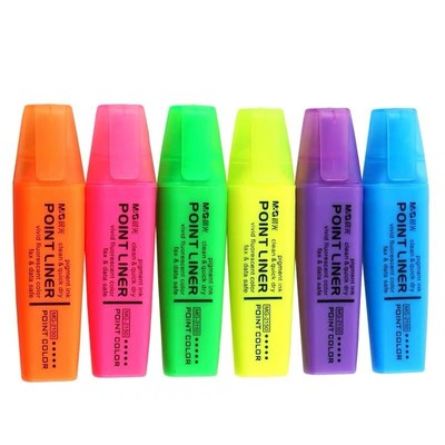 6色标记笔记号笔学生记号笔