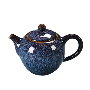 多款式功夫茶壶陶瓷半手工泡茶器大容量汝窑哥窑家用茶具中式单壶
