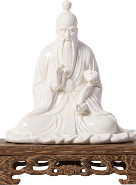 中式陶瓷三清道祖神像太上老君