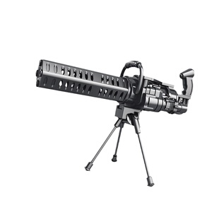 儿童加特林玩具枪迷你合金软弹枪兵人模型可发射子弹马克沁重机枪