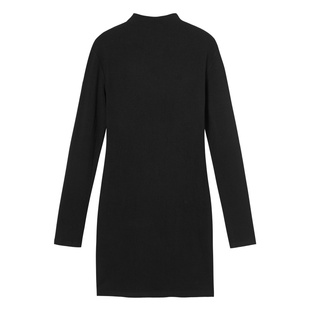 【59/件】EPTISON复古辣妹风连衣裙2025冬季新款修身半高领裙子女