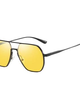 夜间驾驶偏光太阳镜日夜两用变色太阳眼镜防远光灯晚上开车夜视镜