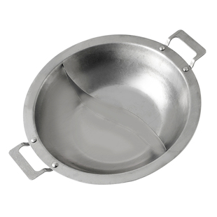 304加厚不锈钢经典复古重庆市井做旧老火锅锅具轻奢复古银酸汤锅