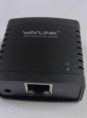 【议价-可维修】Wavlink USB打印服务器 黑色款 功能完好无维修