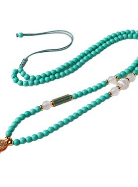 泰国佛牌链子五条经文菱镁矿锁骨