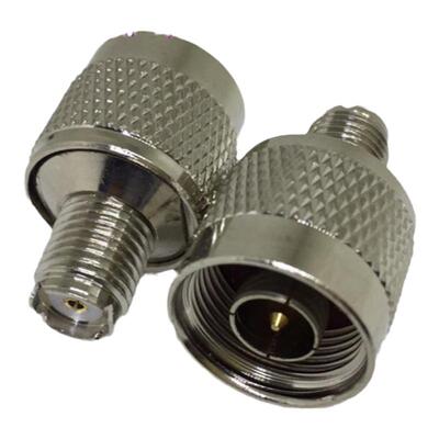 射频同轴连接器N/miniUHF-JK对讲机车载手台转接头N公转迷你UHF母