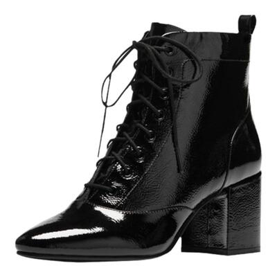 LuxuryRebel粗跟秋冬短靴马丁靴