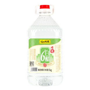 岐山天缘6度酿造白醋5KG 食用凉拌醋腌蒜 家用洗脸清洁除垢泡脚