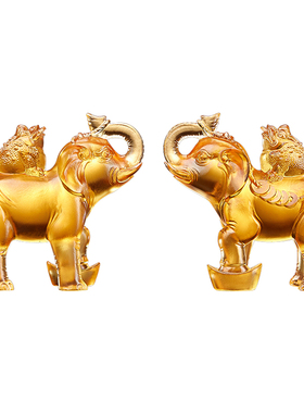 淘运阁易明居金蟾拜象宝懿摆件