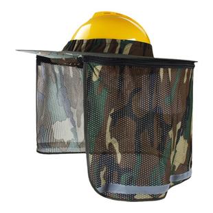 加大宽安全帽遮阳帽檐施工地防晒帽头盔太阳帽子遮脸透气夏季男士