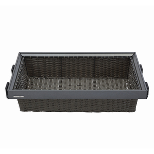 衣帽间拉篮衣柜收纳阻尼编织藤篮推拉缓冲鞋架衣物篮储物篮抽屉式