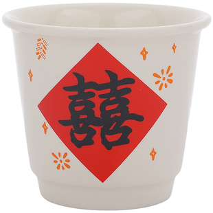 新年礼物陶瓷杯子礼盒中式喜庆马克杯早餐杯手握杯水杯女生高颜值