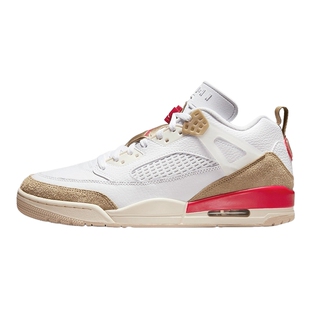 Nike耐克男鞋Spizike爆裂纹简版AJ4白红复古中帮篮球鞋FQ1759-105