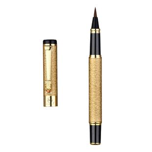 软笔钢笔式毛笔狼毫小楷书法练字软头笔金属复古高颜值秀丽笔可加墨墨水初学者学生成人签名勾线瘦金体笔