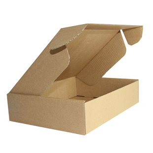 牛皮纸盒定制服装包装盒飞机盒快递盒打包纸箱长方形扁平盒子小号