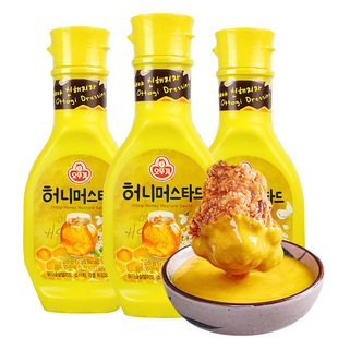 【自营】韩国不倒翁蜂蜜芥末酱韩式炸鸡酱黄芥末酱沙拉汉堡蘸酱料