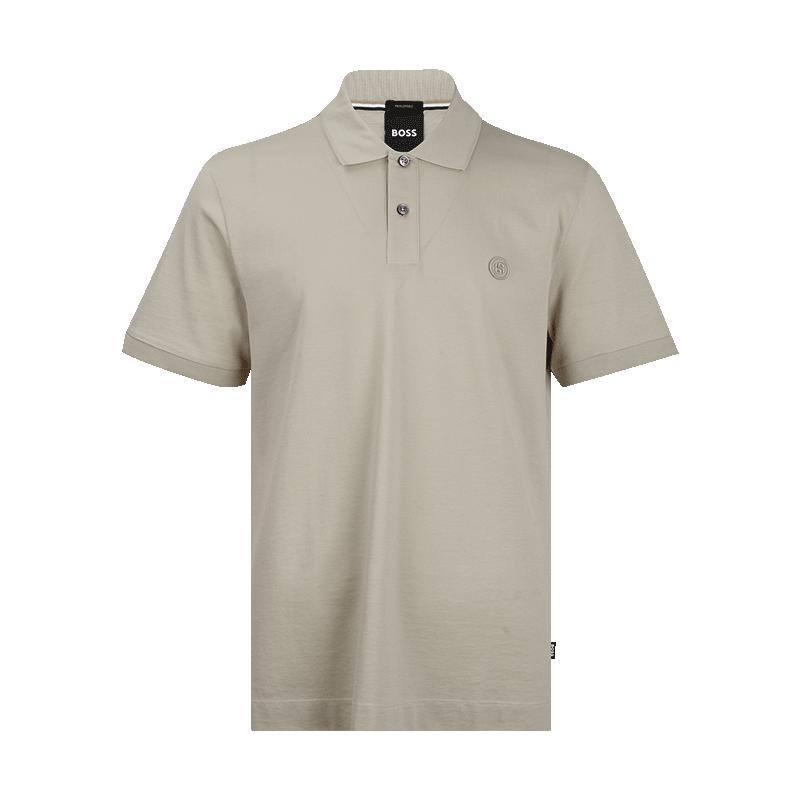 HugoBoss纯色棉质Polo衫男士