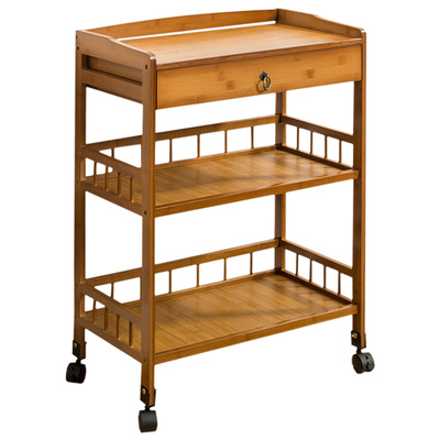 厨房可移动带轮子美容院置物架