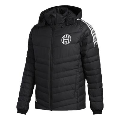 Adidas冬季保暖羽绒服连帽男子